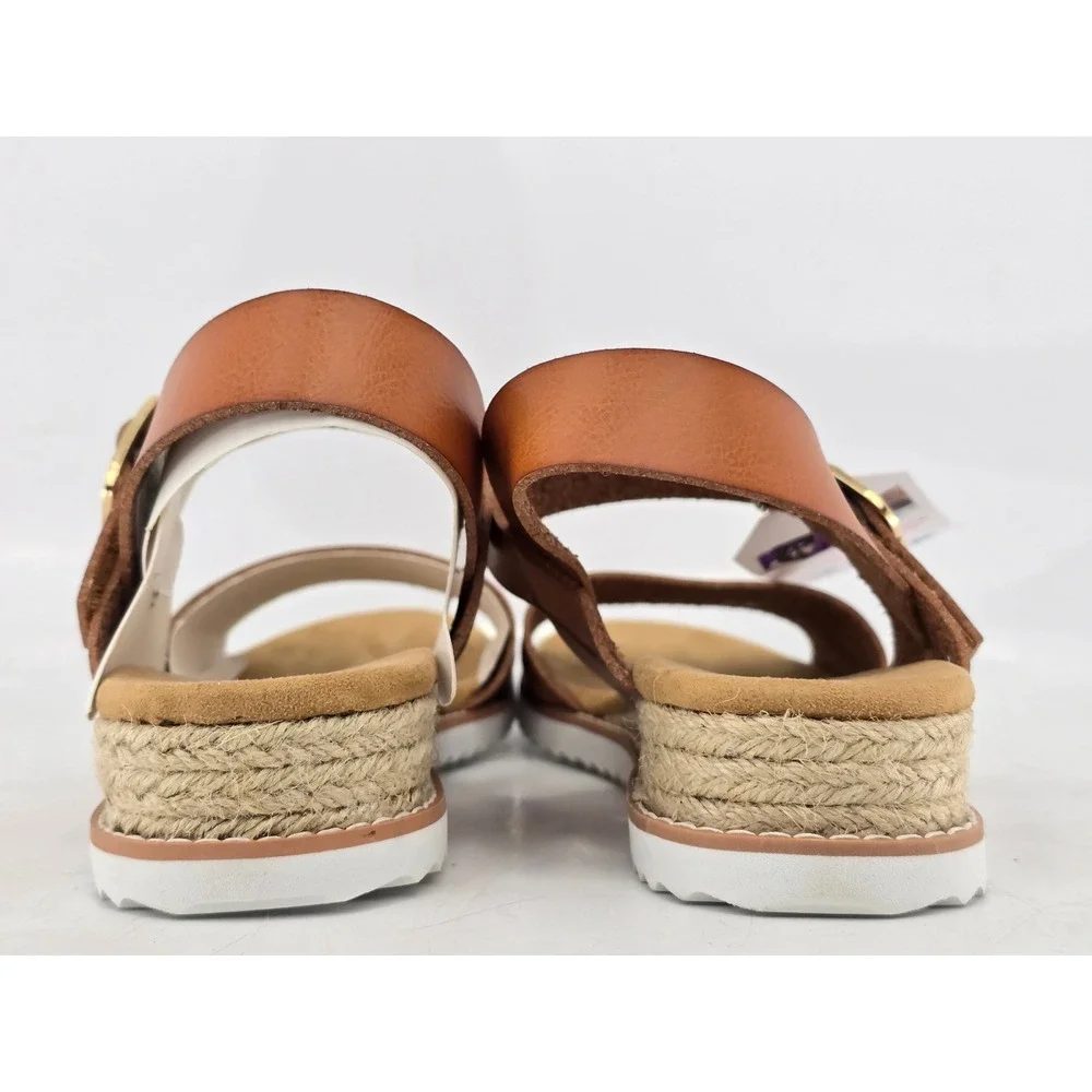 Skechers Bobs Desert Kiss Sandals Womens 9.5 Luggage Brown Perforated -New